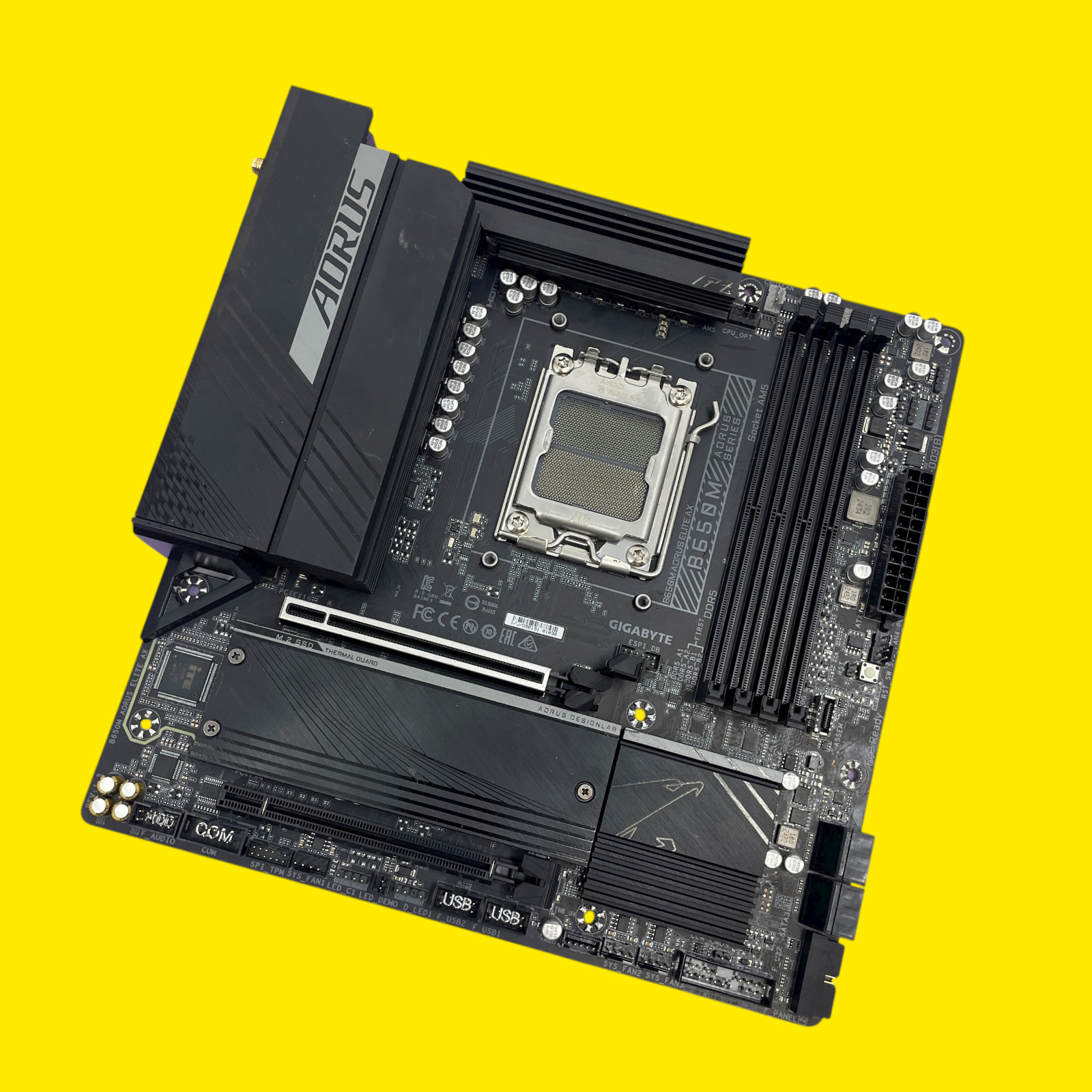 AS/IS GIGABYTE B650M AORUS Elite AX Motherboard #7544 Z42/12
