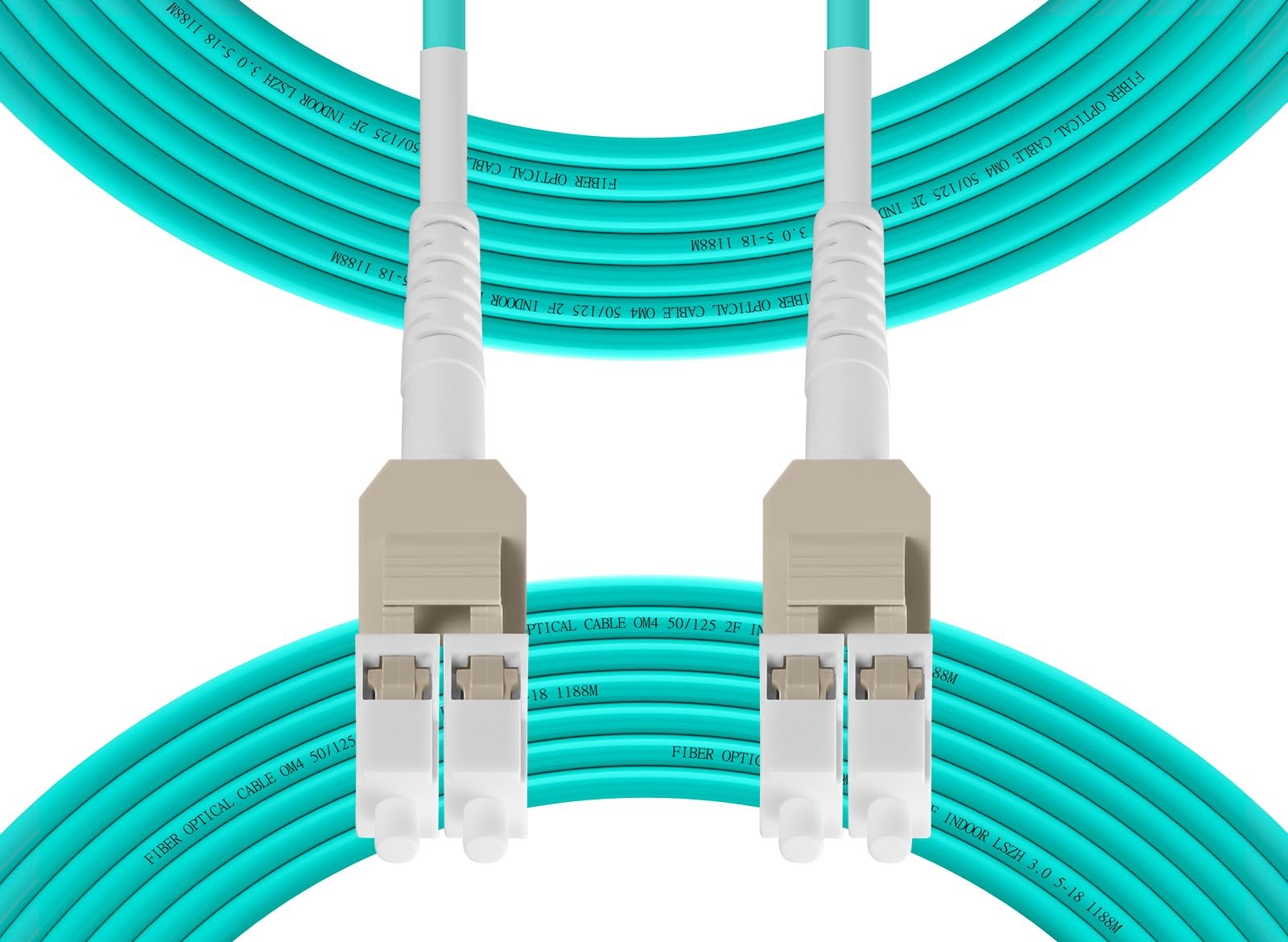 Uniboot OM4 LC Fiber Patch Cable Multimode 10M 33ft MultiMode Duplex 10GB
