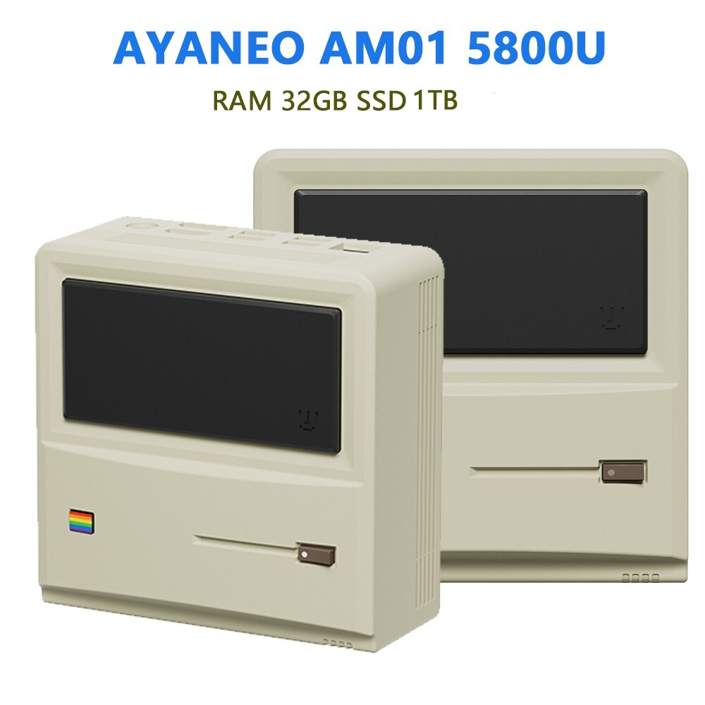 Mini Pc Retro AYANEO AM01 AMD Ryzen 7 5800U RAM32GB SSD1TB Windows11 WIFI6 BT5.2