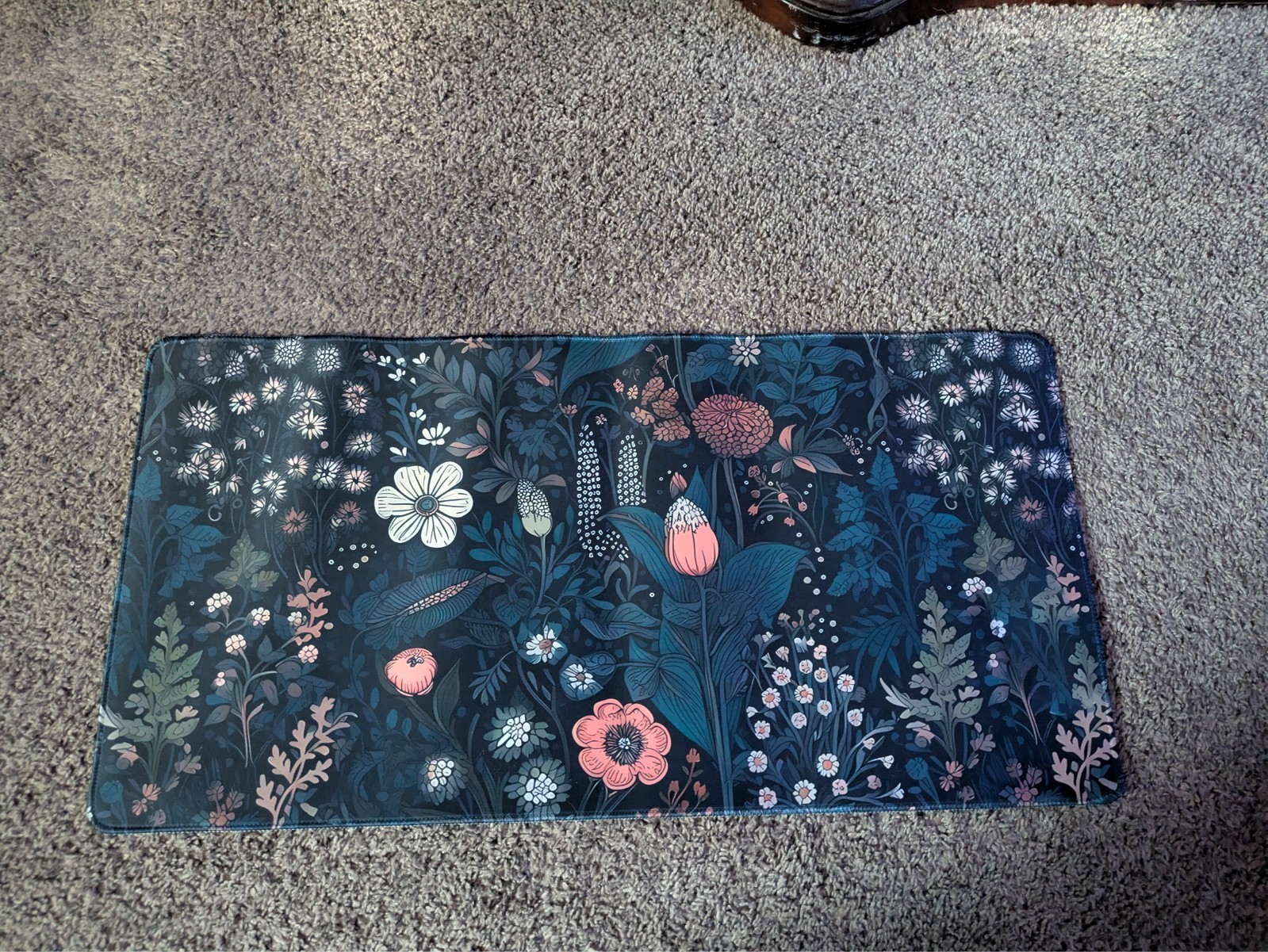 floral computer mat