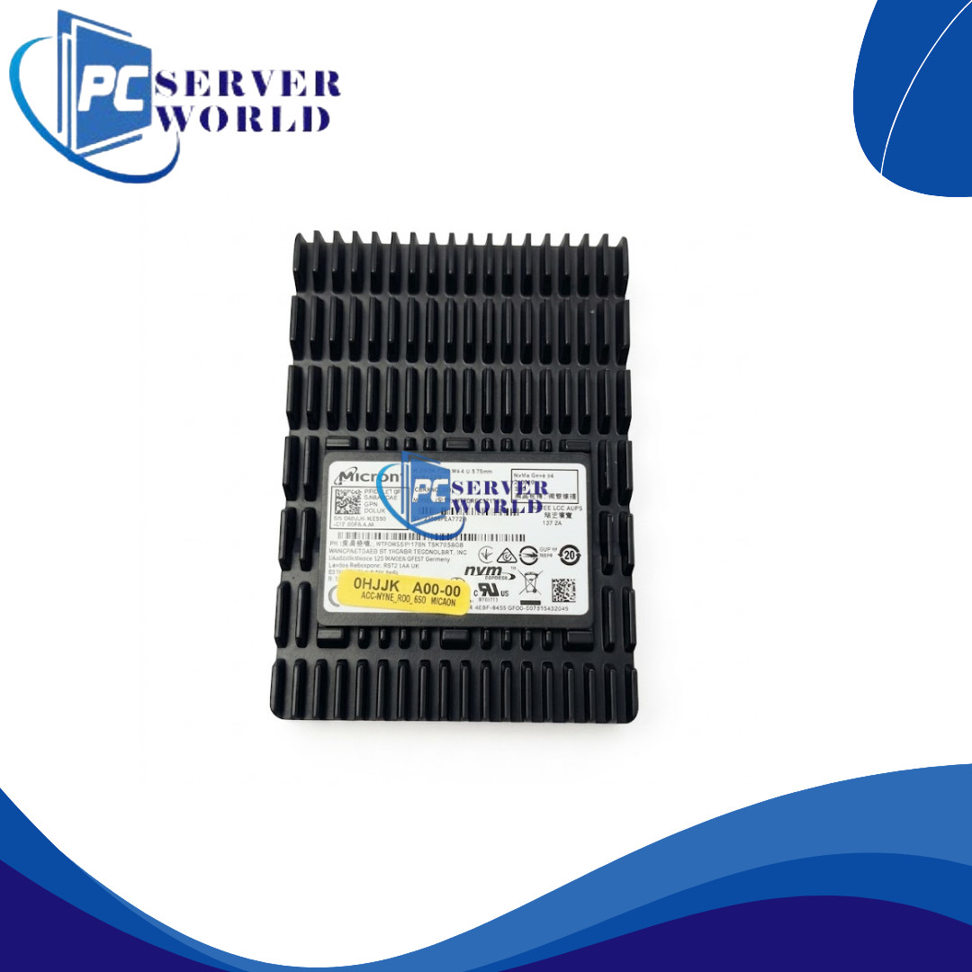 00HJJK DELL MICRON 7500 MAX U.3 3.2TB NVME PCI-E GEN4 SSD DRIVE MTFDKCC3T2TGQ