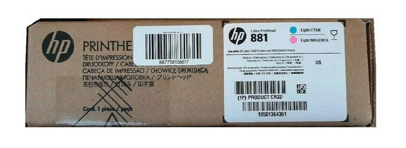 HP Printhead Latex 15000 3000 3100 3600 / No. 881 CR329A LIGHT MAGENTA & CYAN