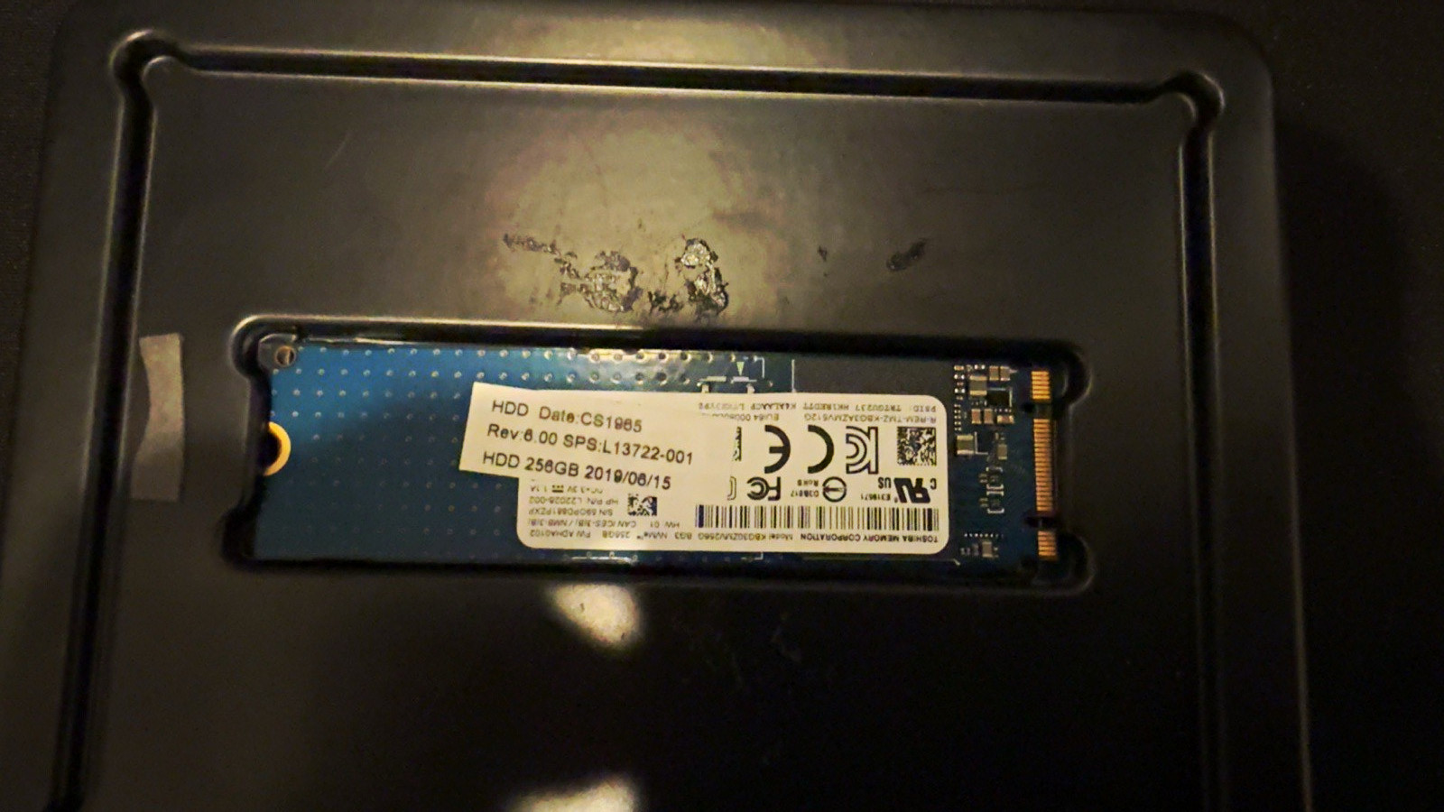 Toshiba KBG40ZNS256G 256GB M.2 NVMe Internal SSD TCG OPAL 2.0