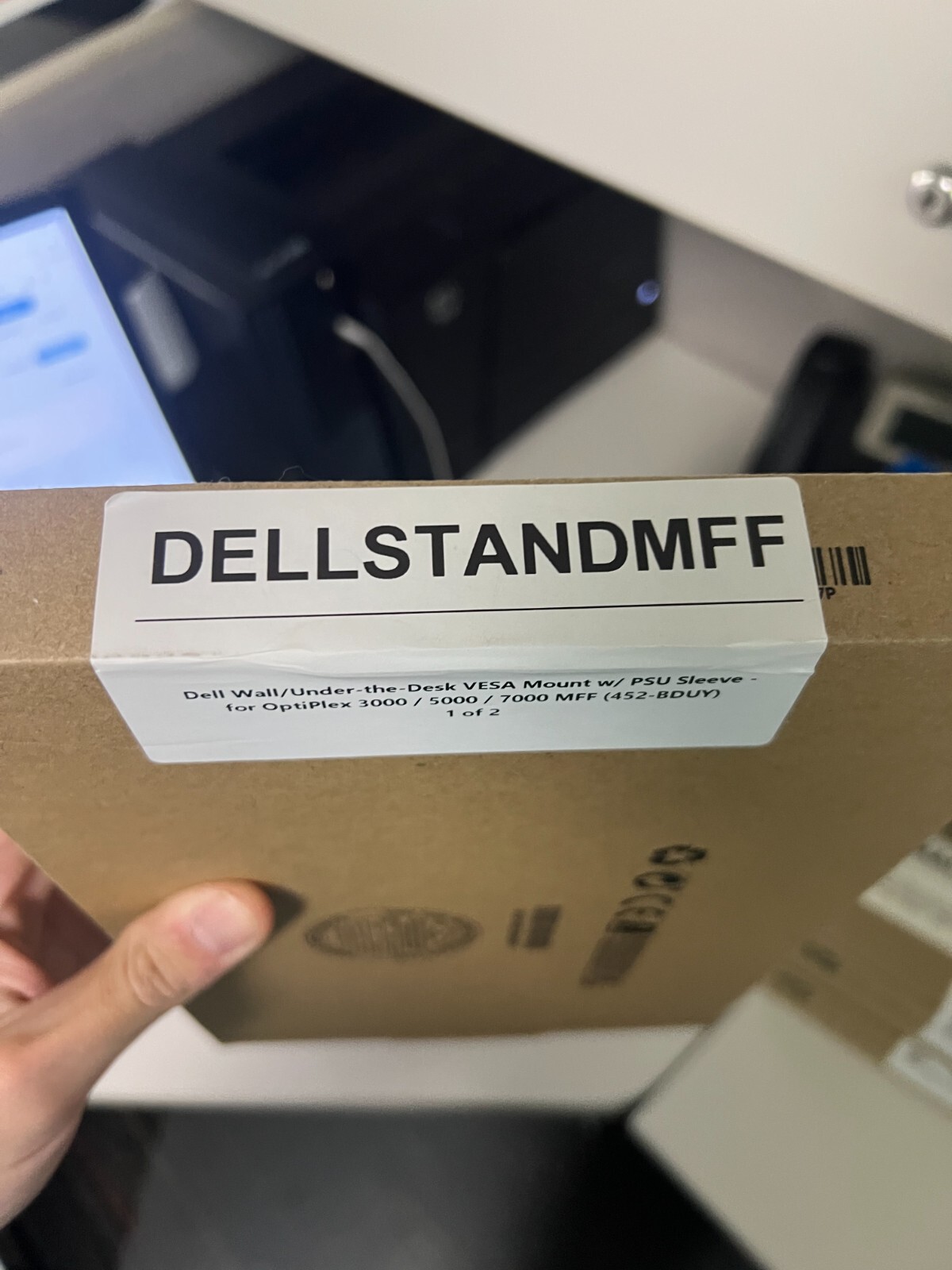 Dell Wall/Under the Desk VESA Mount w/ PSU Sleeve (452-BDUY)