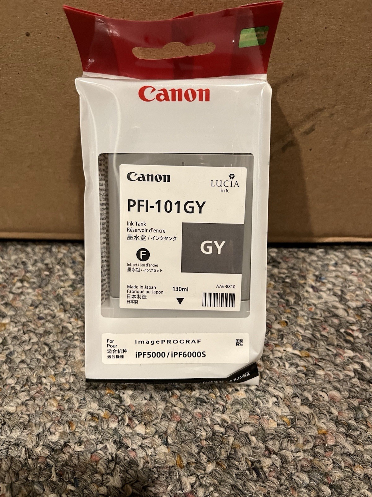 Genuine Canon PFI-101 Gray PFI-101GY Exp 7/18