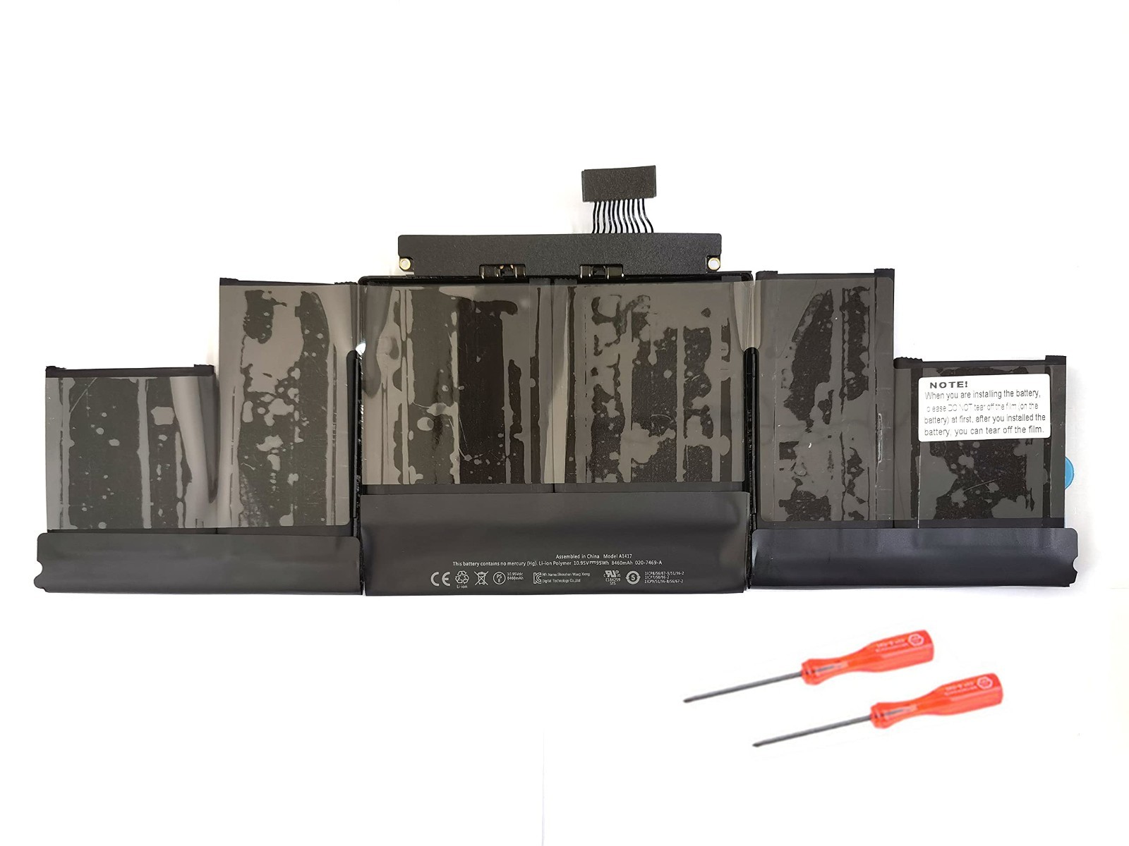 95Wh Replacement Laptop Battery for MacBook Pro 15" A1398 2012 2013 Retina