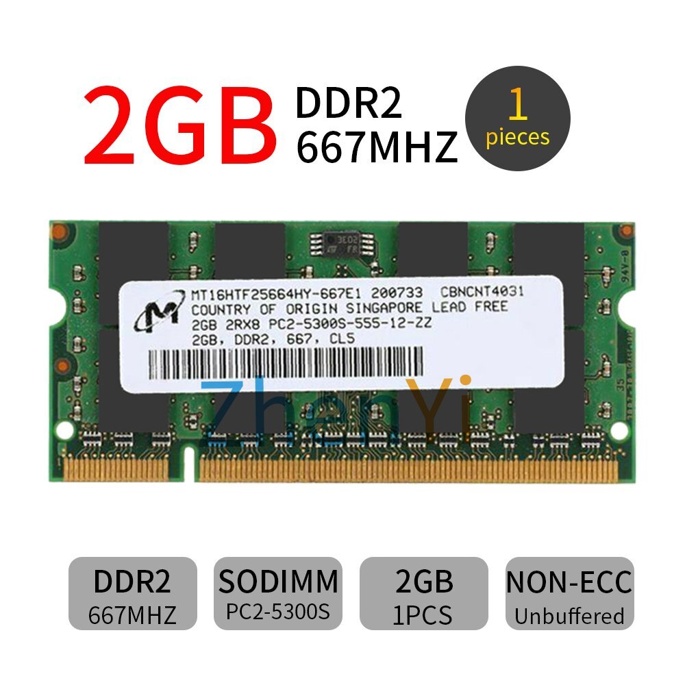 16GB 8GB 4GB 2GB DDR2 667MHz PC2-5300 200Pin SODIMM Laptop Memory RAM LOT