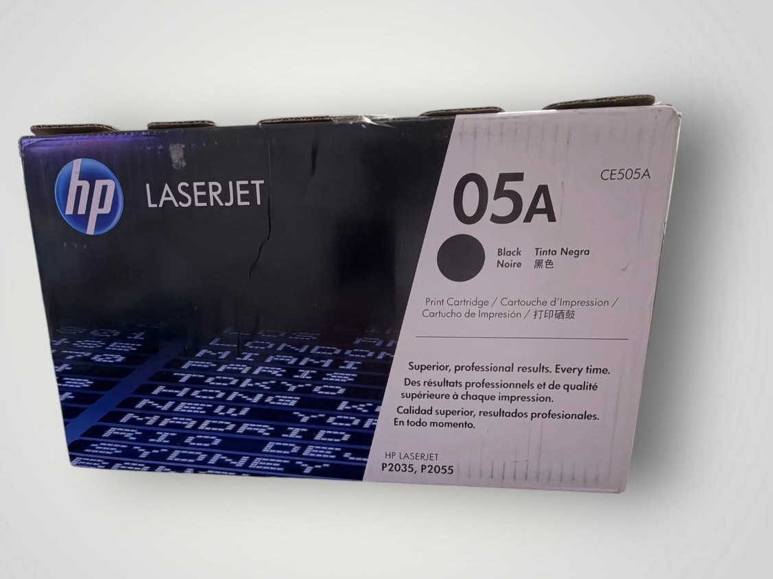 HP 05A Black LaserJet Toner Cartridge CE505A Open box - sealed bag