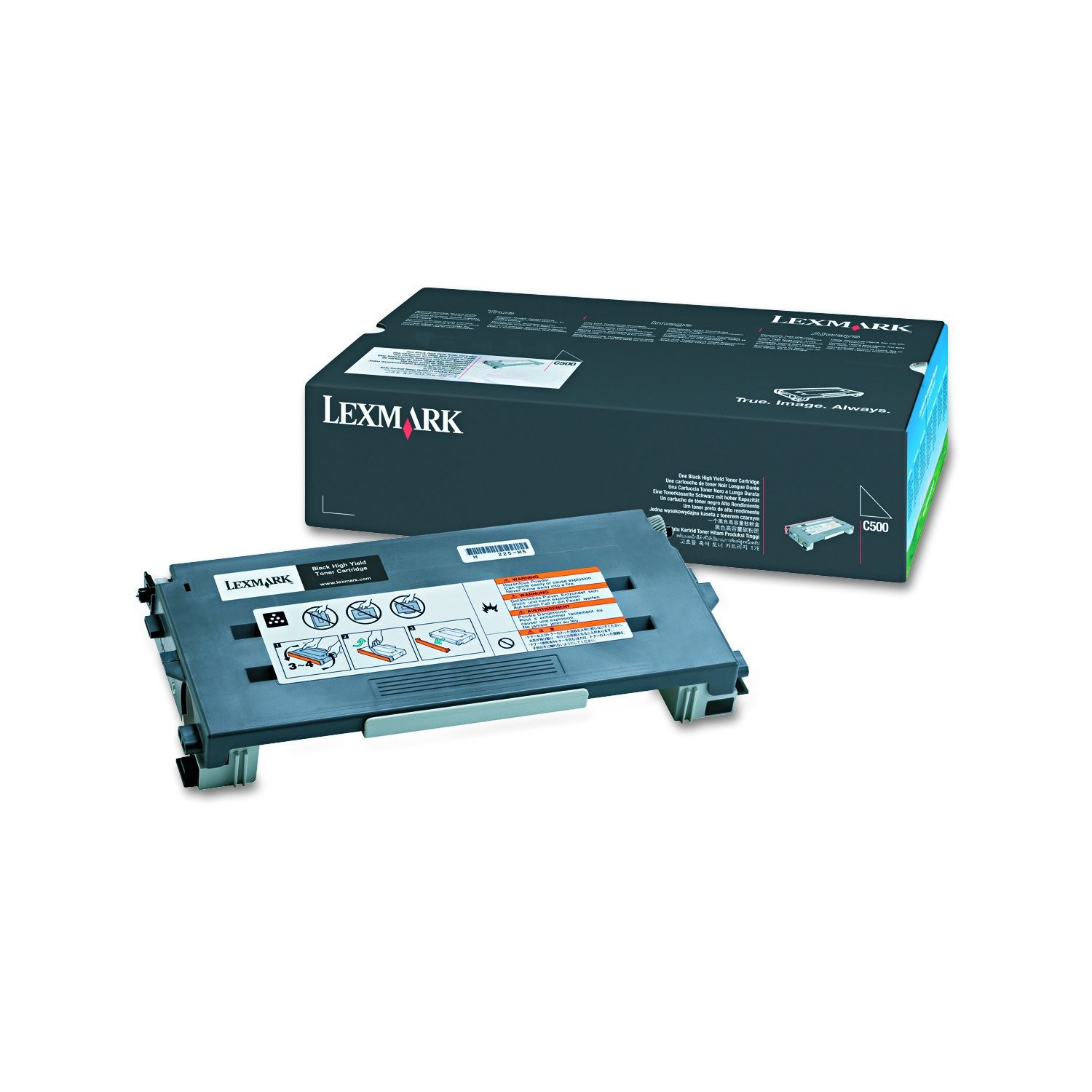 Original Lexmark C500H2KG Black Toner. New Sealed Box, We Ship Fast