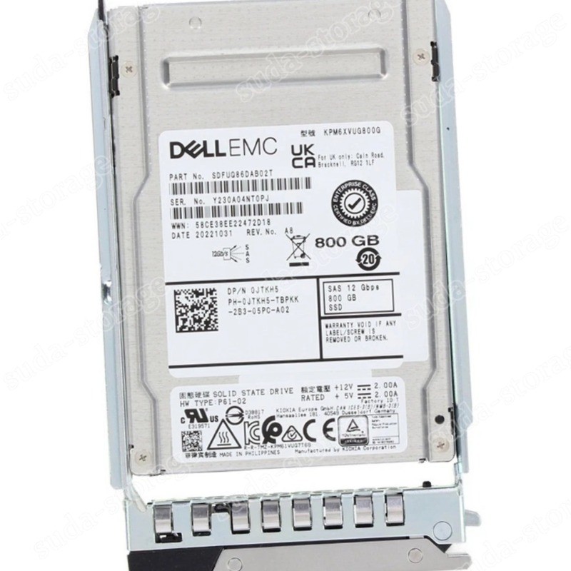 1PCS New JTKH5 0JTKH5 DELL EMC 800GB SAS 2.5'' 12Gb/s MIXED-USE SSD 14/15/16G K