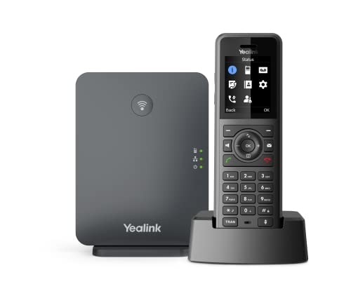 Yealink W77P IP Phone DECT Bluetooth Cordless Black