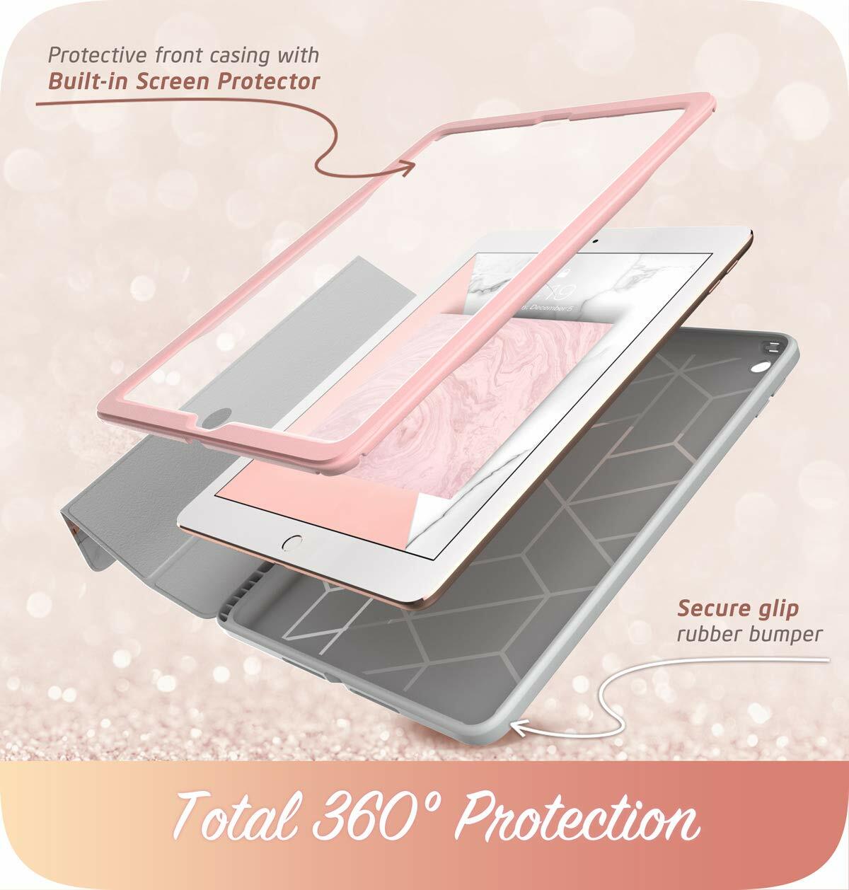 iPad 9.7 2018/ 17 Case i-Blason Cosmo Auto Sleep/Wake Case Cover Built-in Screen