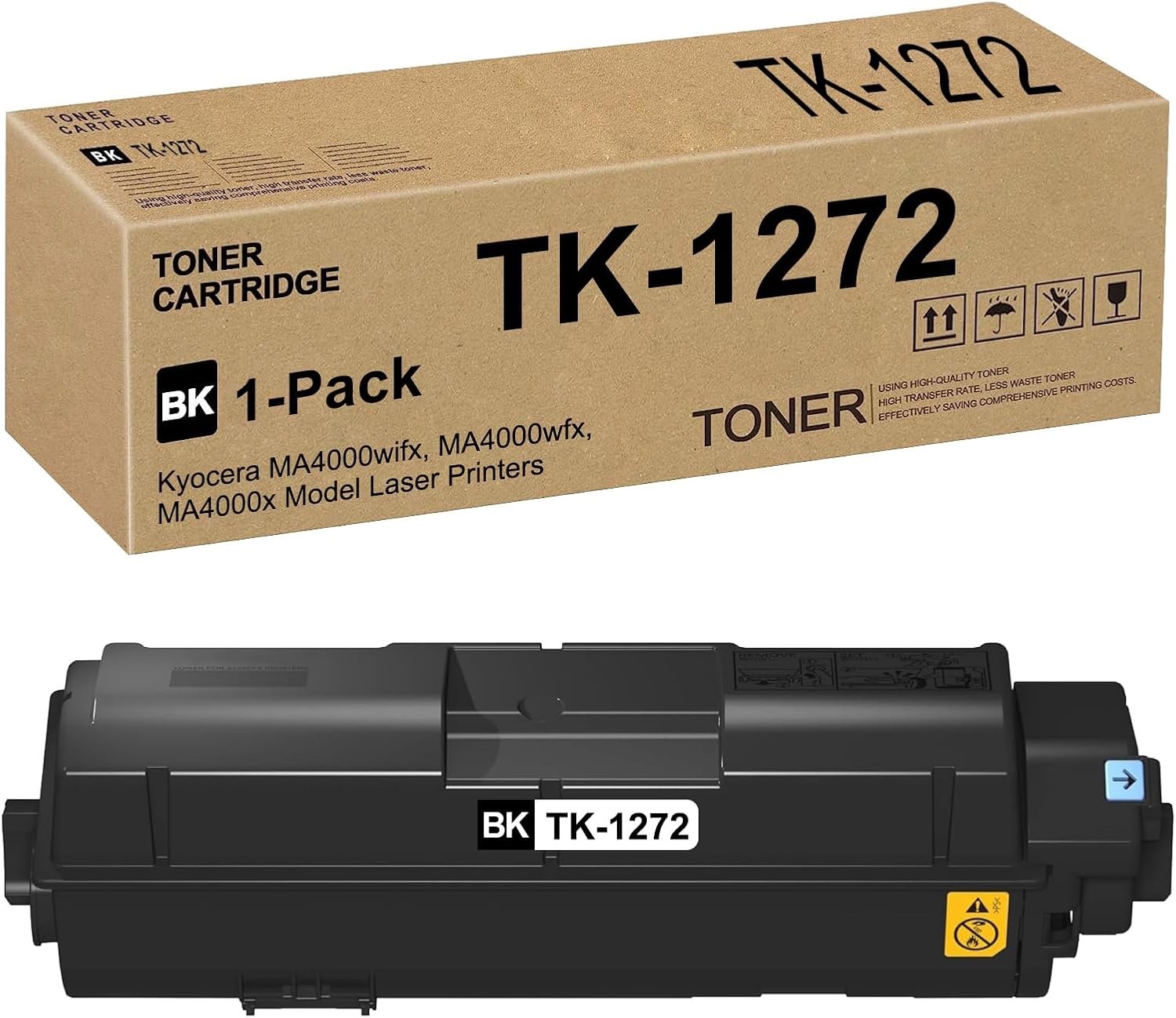 TK-1272 BK Black Toner Kit for Kyocera ECOSYS MA4000x MA4000wifx | 10,000 Yield