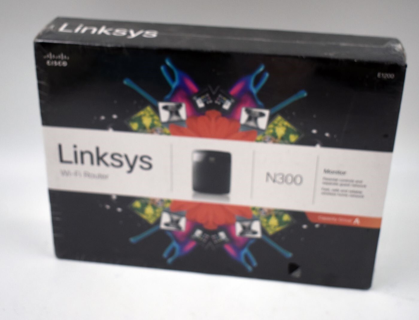 Cisco Linksys E1200 N300 Mbps 4-Port Wireless-N w/ 2.4GHz Band - NEW, SEALED
