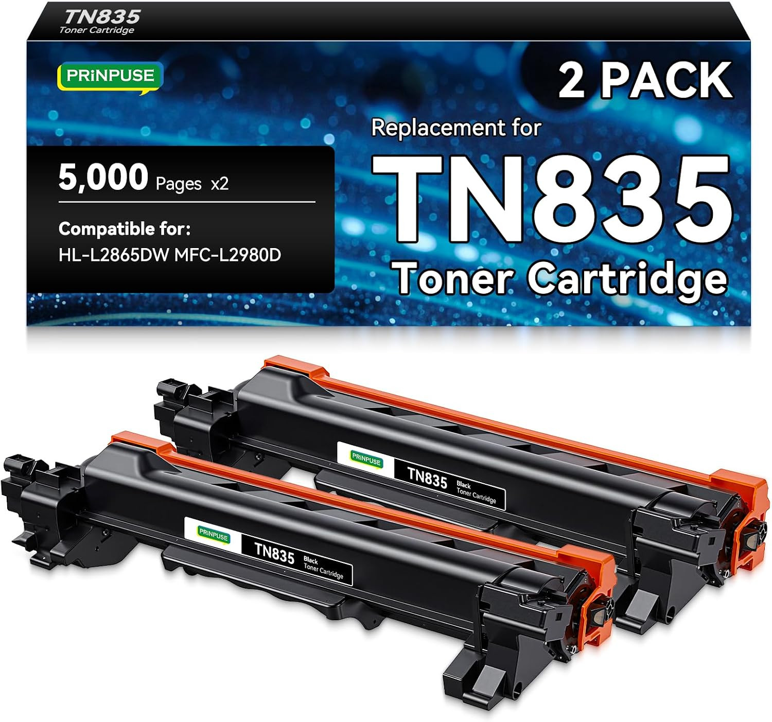 TN835 Toner Cartridge Super High Yield Compatible Replacements for Brother TN83