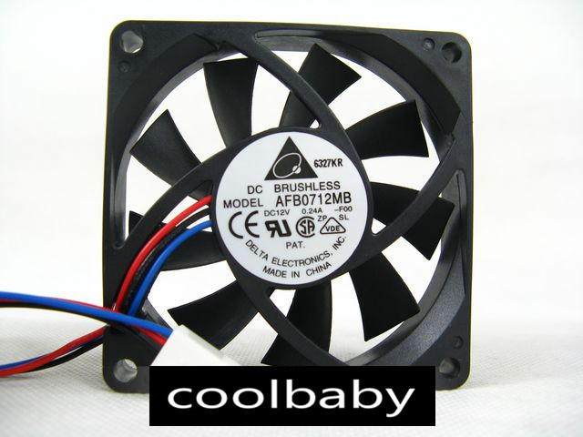Delta AFB0712MB Fan 12V 0.24A 70*70*15mm 3Pin