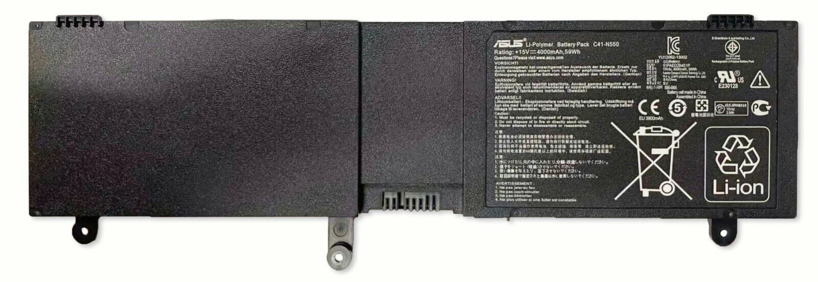 Genuine Battery C41-N550 Fr Asus G550 G550JK N550JK N550JX N550LF G550JX GL550JK