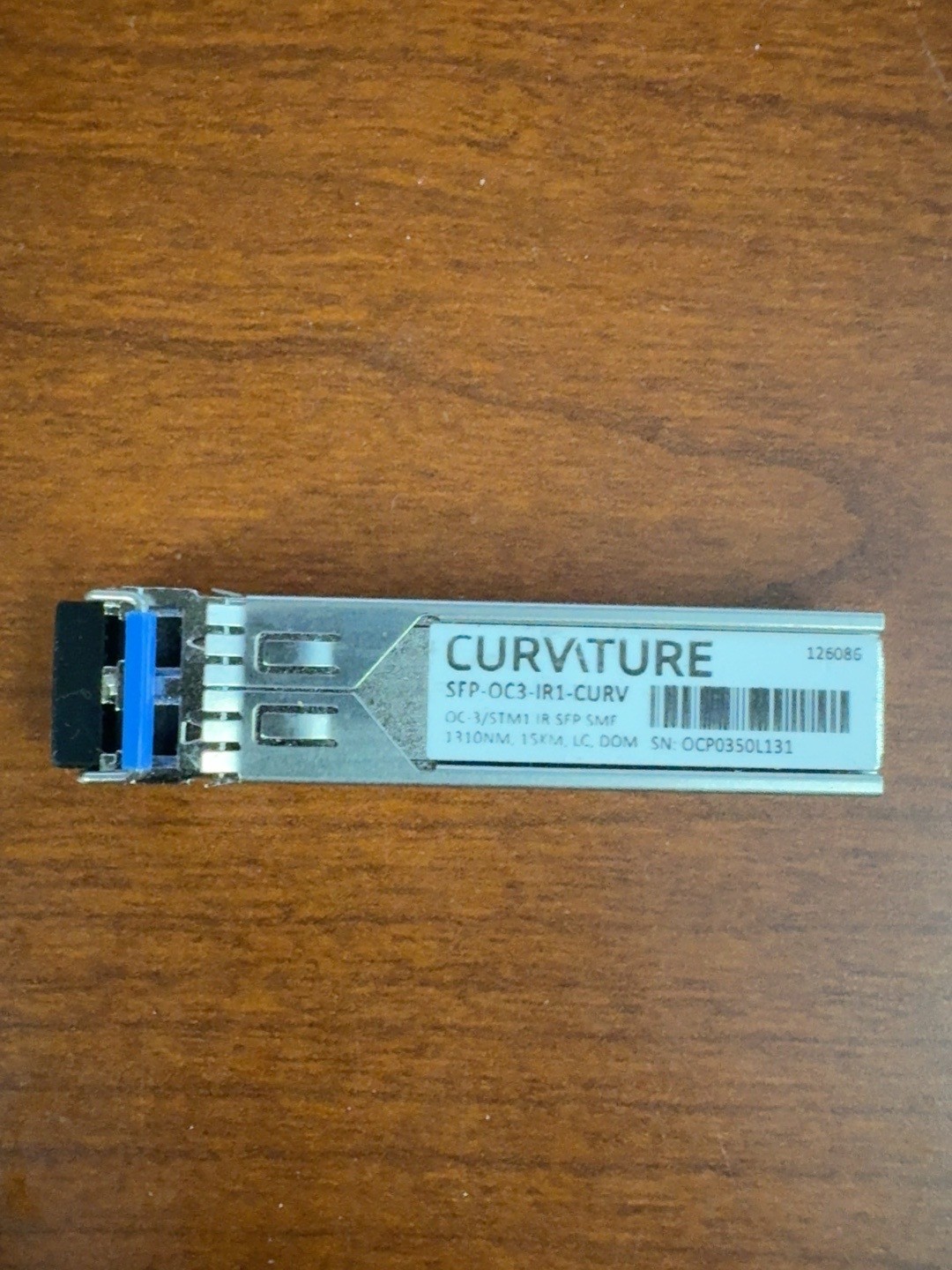 Curvature SFP-OC3-IR1-CURV OC3 STM1 155M 1310nm 15km SMF LC DOM SFP