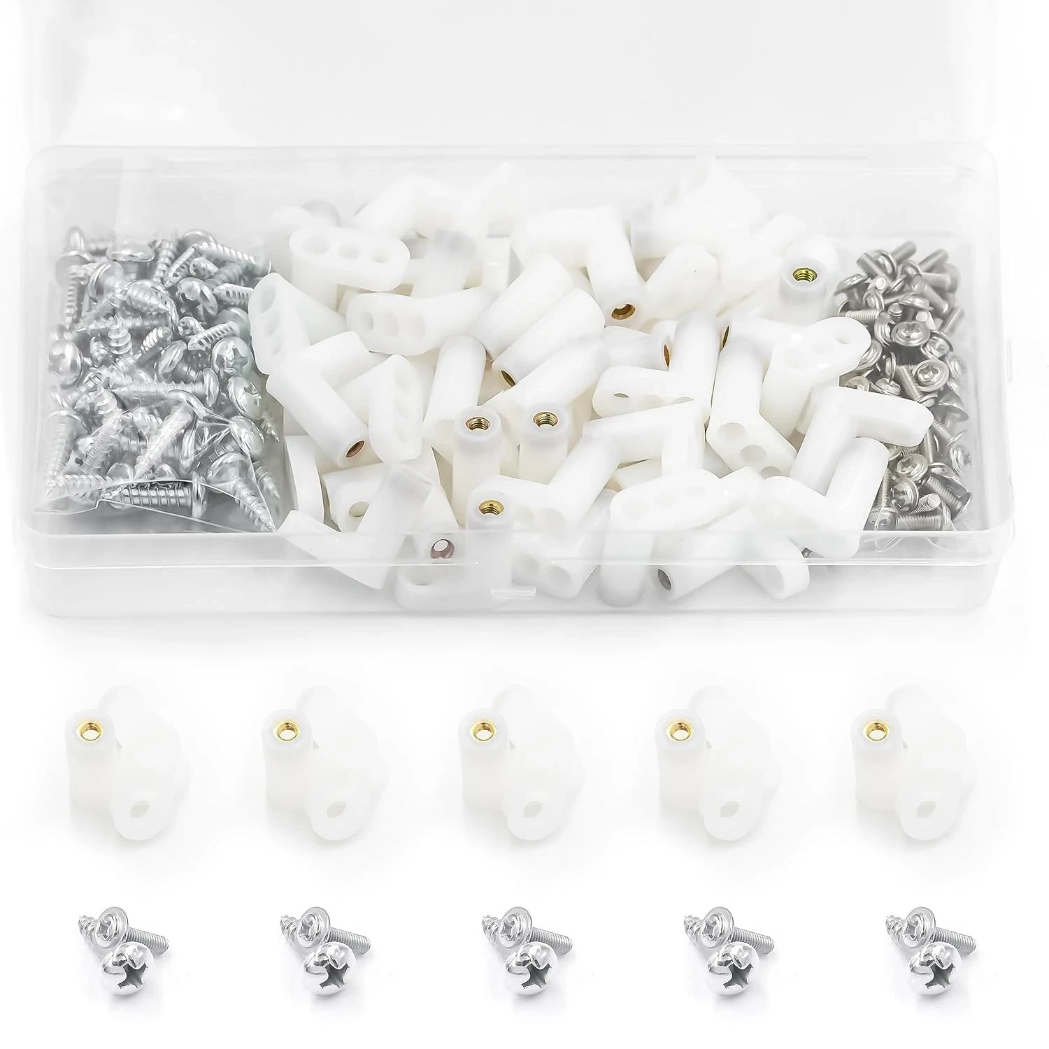 50 PCS Plastic Circuit Board Standoffs and Screws for Motherboards