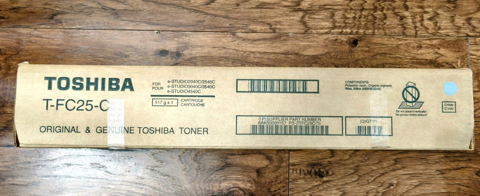  Printer Ink Toshiba Toner Cartridge T-FC25-C Genuine Cyan BRAND NEW