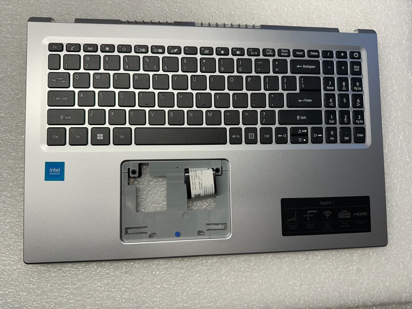 Acer Aspire A115-32 A315-35 A315-58 Silver Palmrest w/ Keyboard 6B.A6MN2.001