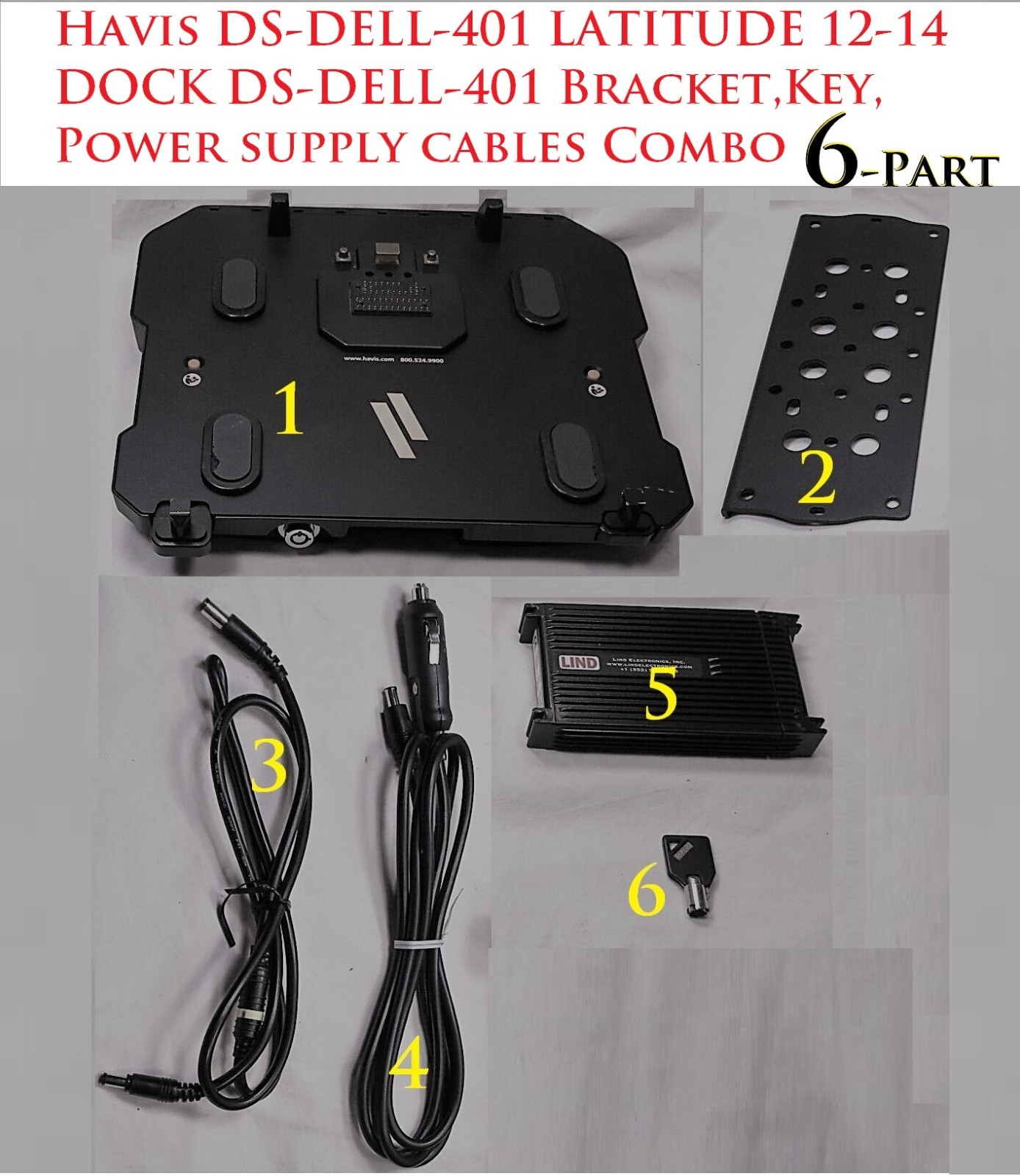 Havis DS-DELL-401 LATITUDE 12-14 DOCK DS-DELL-401 Key, ADV Port HDMI NO ANTENNA