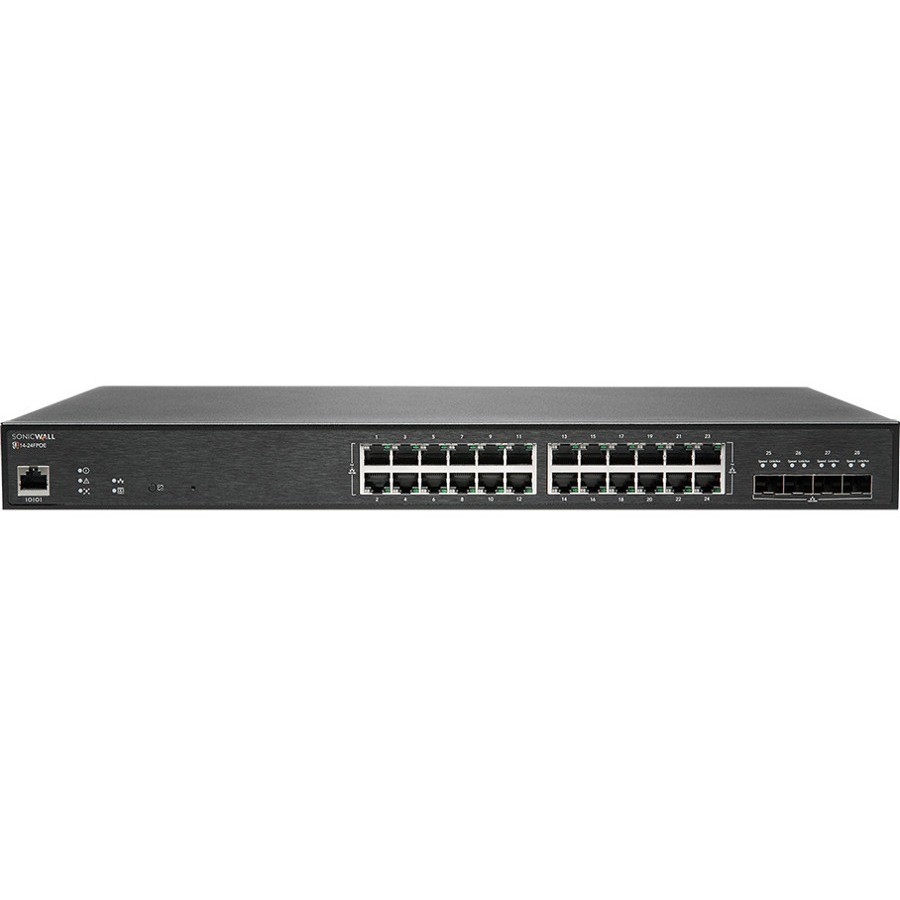 SonicWall SWS14-24FPOE 28-Port Managed Switch, TAA Compliant 02-SSC-2468