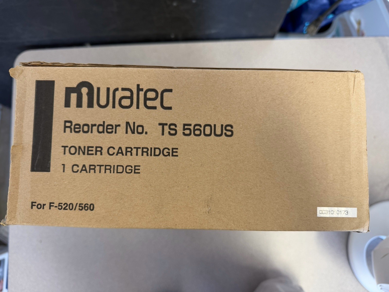 Muratec TS-560US OEM Black Toner Cartridge F-520 F-560 15K Yield NOS