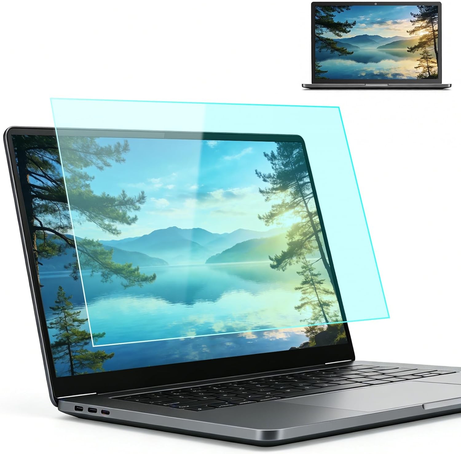 14 Inch 16:10 Laptop Anti Blue Light Screen Protector, Matte Anti Glare Film
