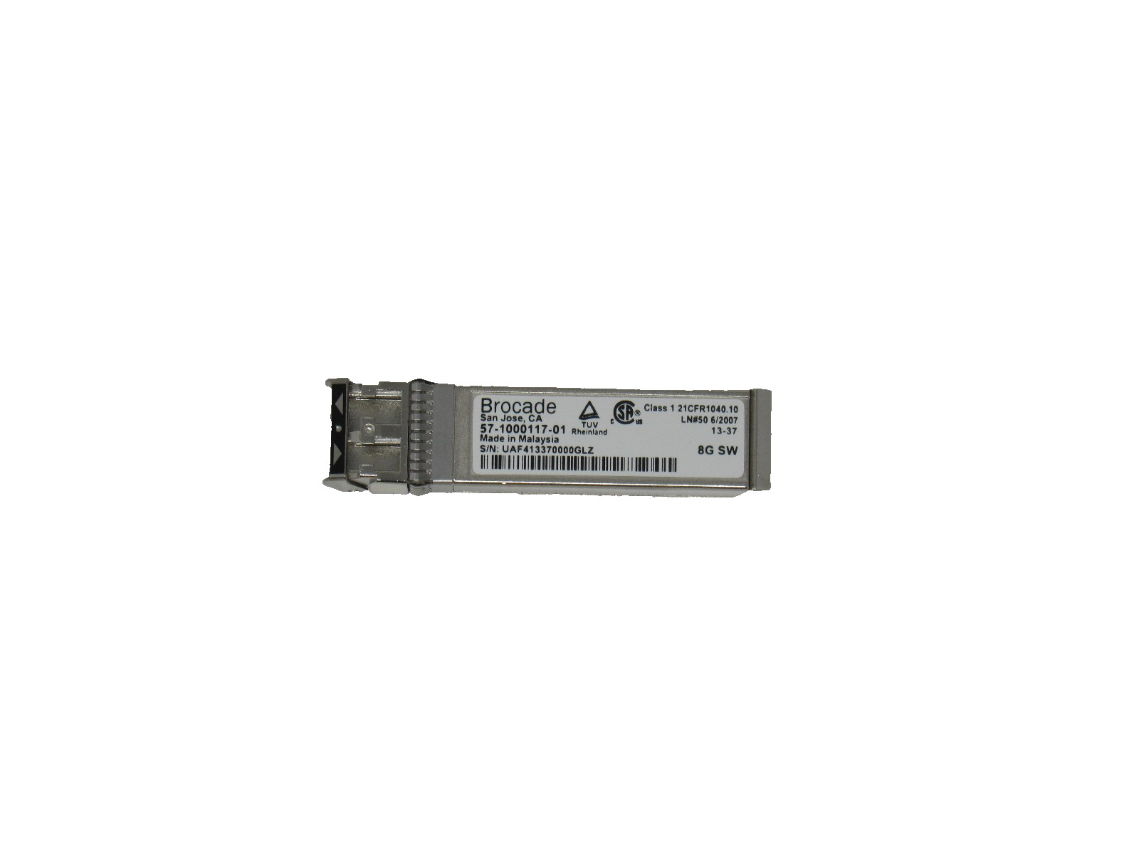 *Lot of 20* Brocade 8GB FC 850nm SW SFP+ Fiber Optic Transceivers -57-1000117-01
