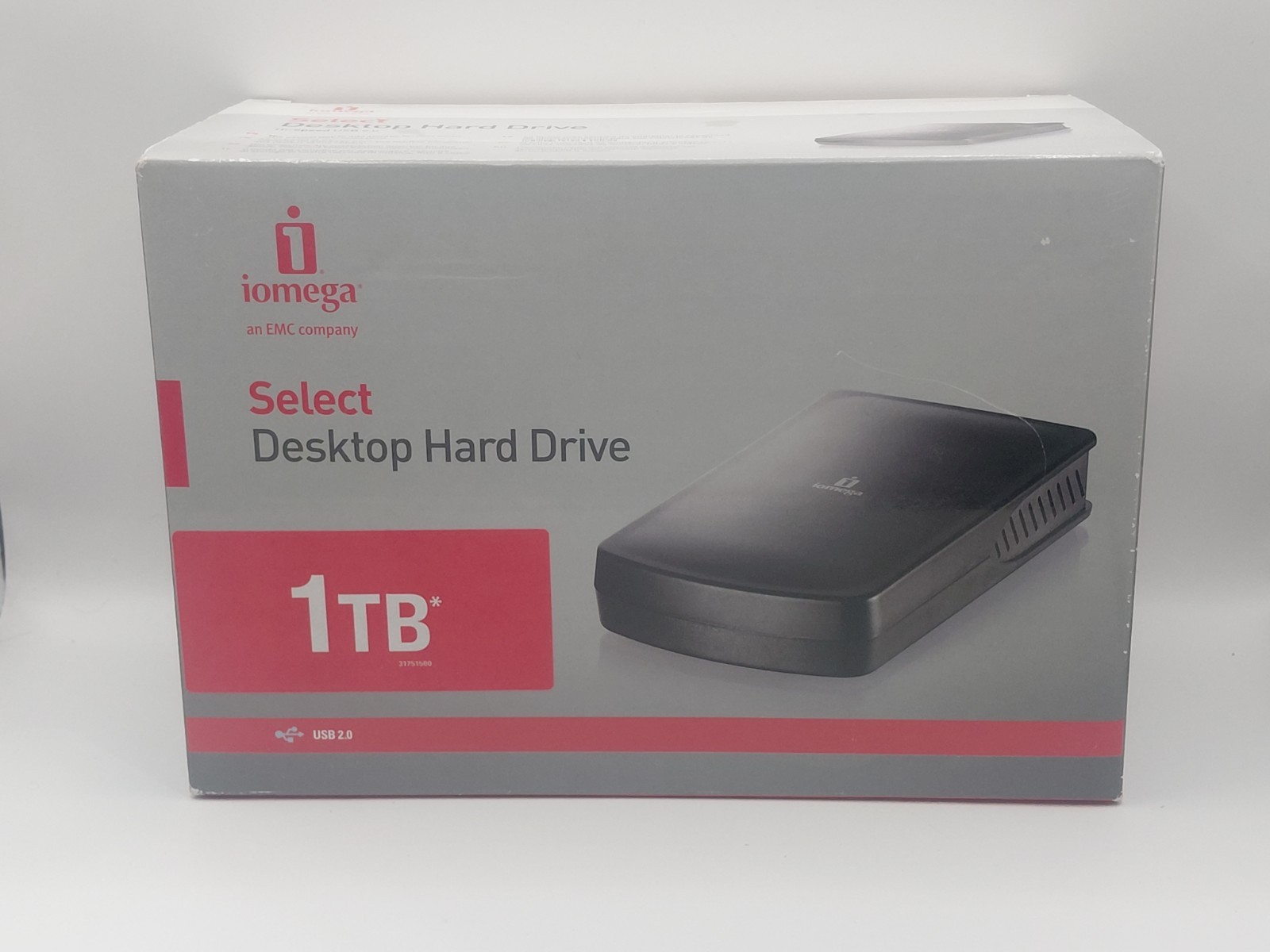 Iomega 1TB Desktop External Hard Drive USB 2.0 - NIB