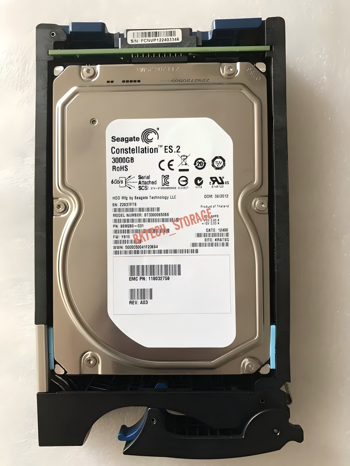 EMC 3TB SAS V4-VS07-030 005049278 005050744 005050144SAS 7.2K 3.5 HDD HRAD DRIVE