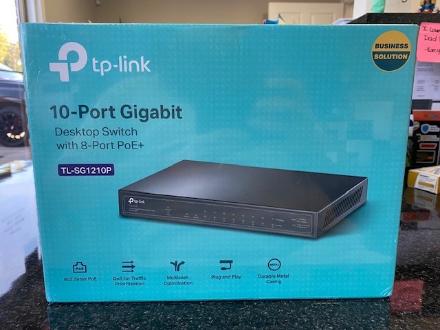 tp link desktop switch tl-sg1210p NIB