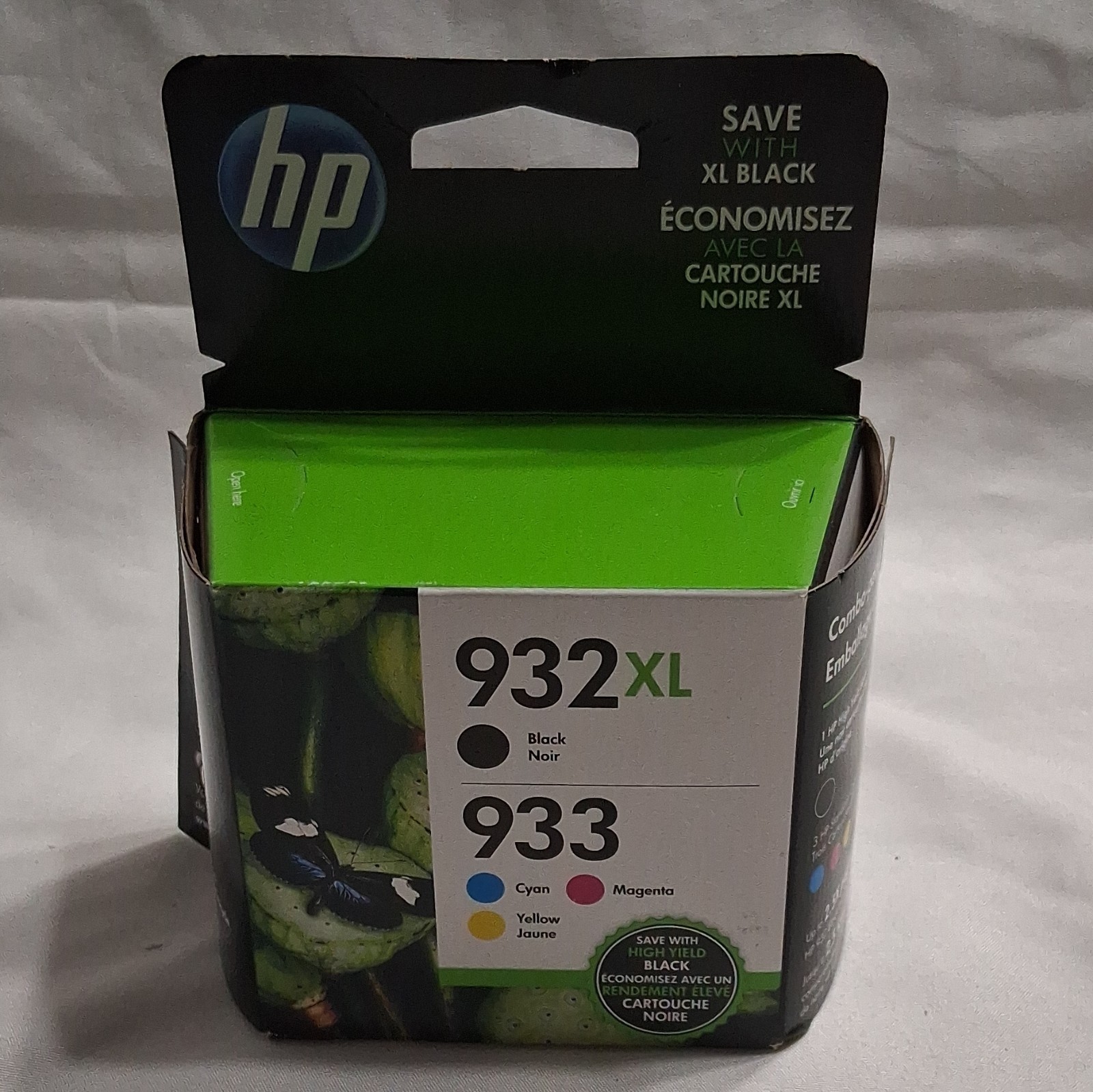HP 932XL/933XL Black, Cyan, Magenta, Yellow Ink Cartridges (N9H69FN) Expired