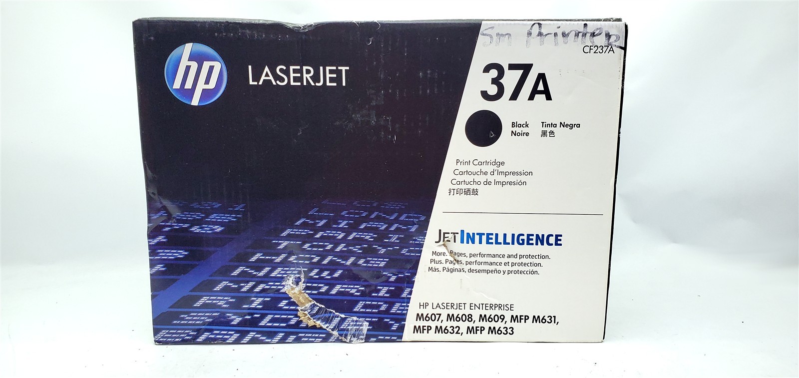 Genuine HP 37A Black Toner Cartridge CF237A OEM Sealed M607 M608 M609 M631 M632