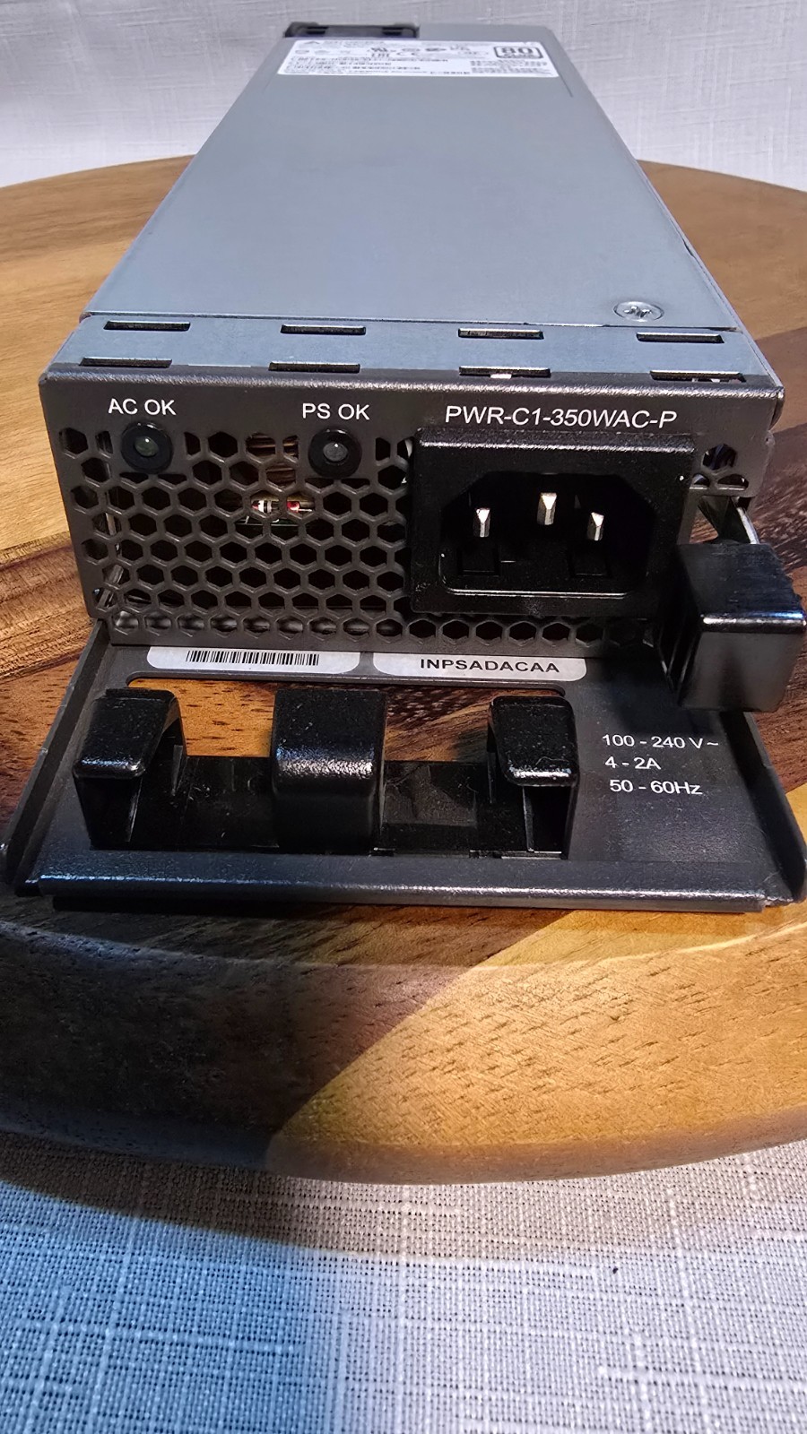 Cisco PWR-C1-350WAC-P V02 350W Platinum AC Power Supply Catalyst 9300 Delta DPS