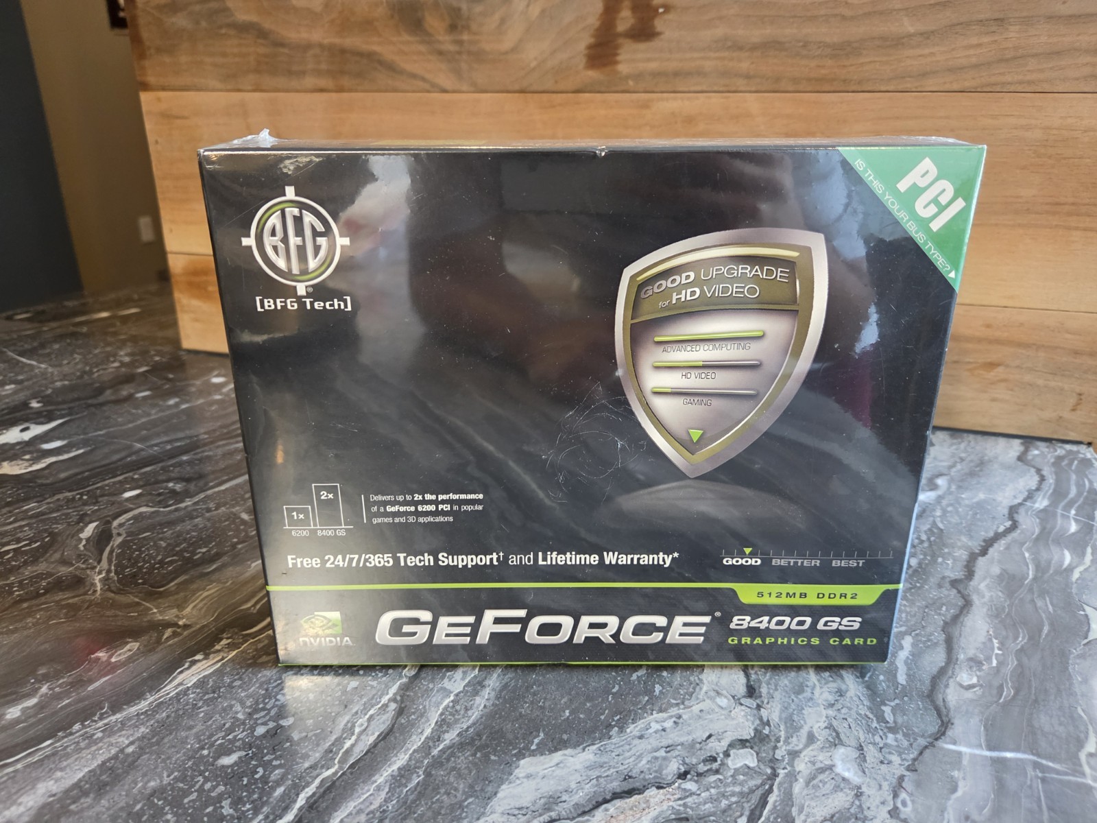 NEW BFG Tech NVIDIA GeForce 8400 GS 512MB DDR2 PCI Graphics Card SEALED Legacy