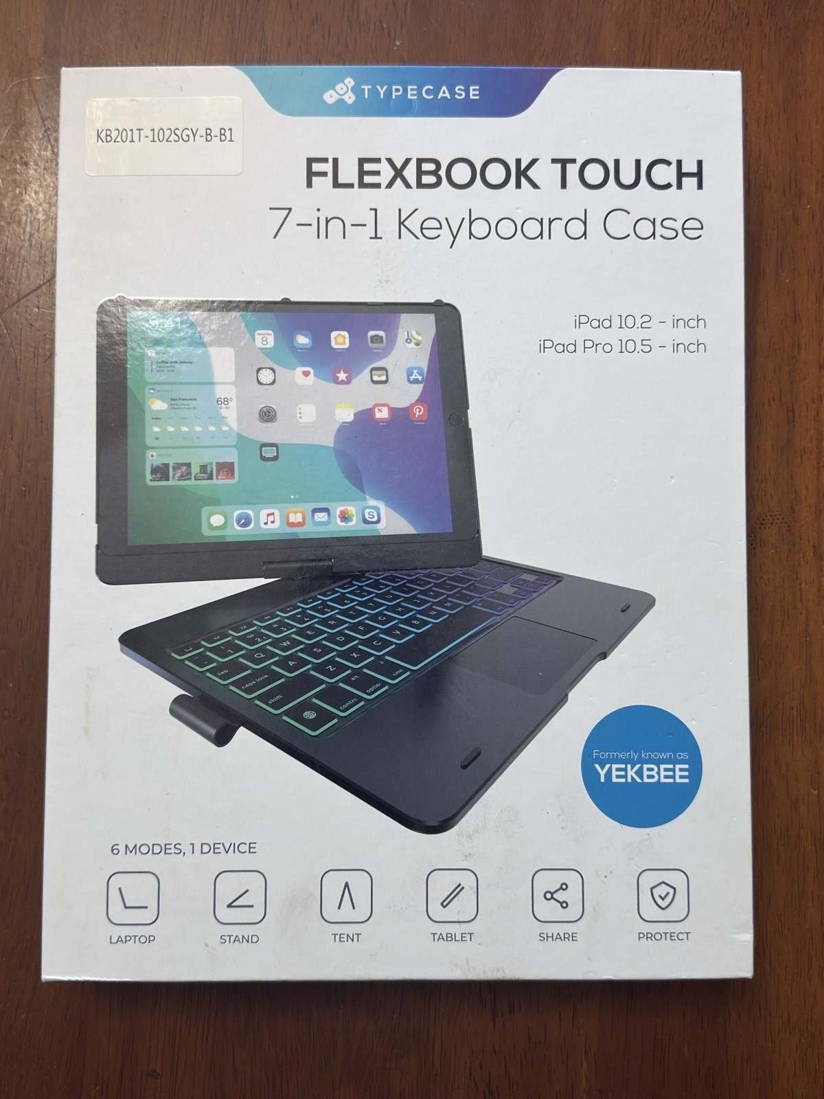 Typecase Flexbook Touch 7-in-1 Gray Keyboard Case iPad 10.2 & ipad Pro 10.5