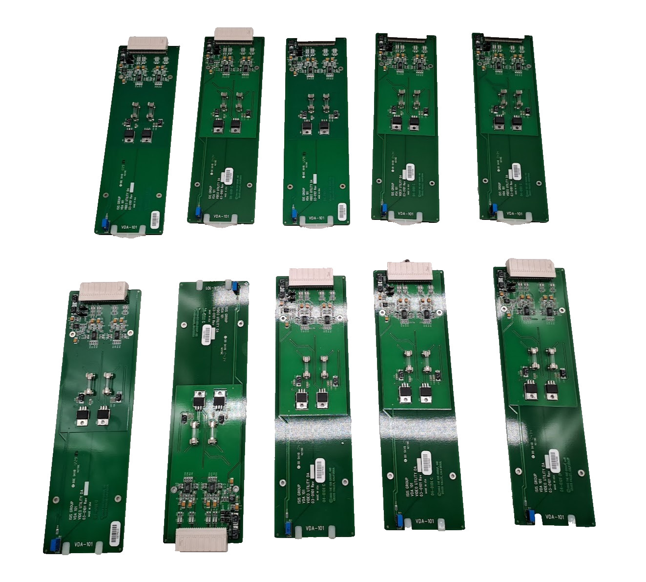Lot of 10 ISIS Group VDA-101 Video Utility DA 03-0101 Card
