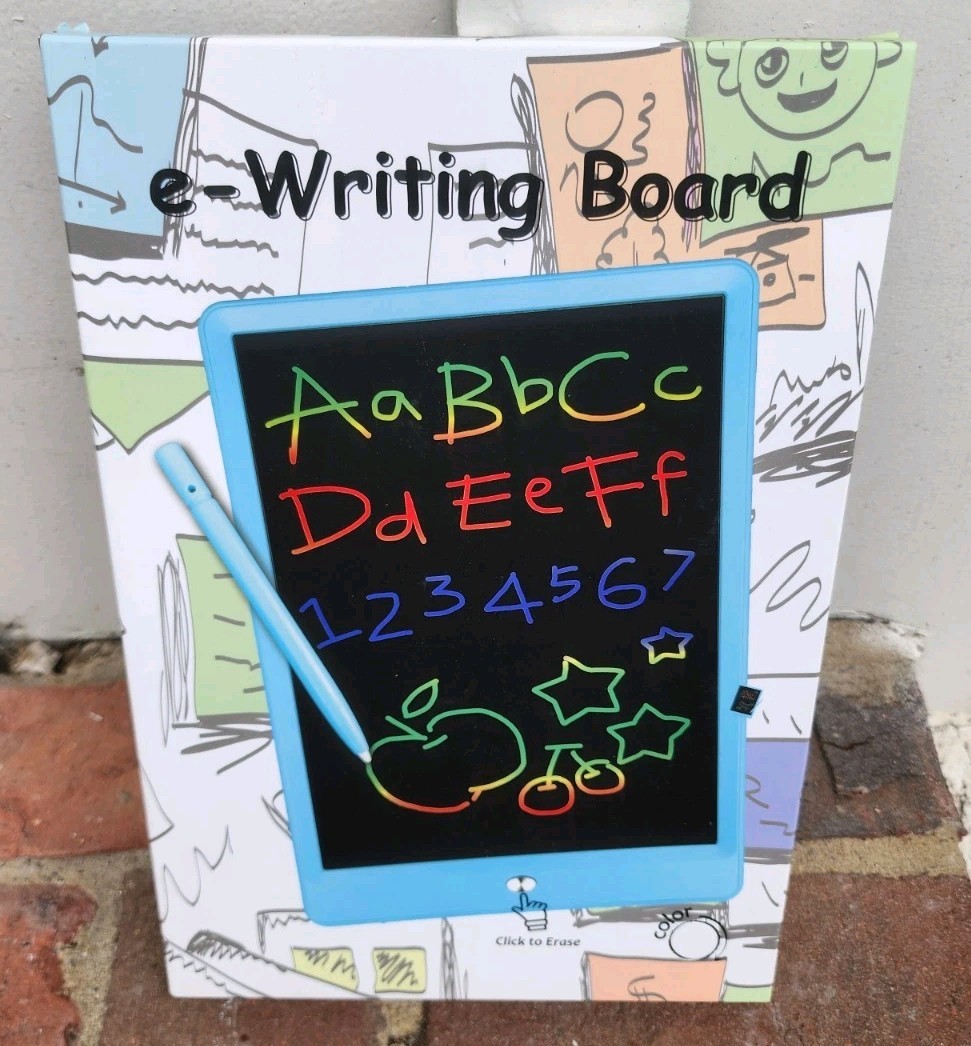10" Writing Tablet Doodle Board, Colorful Drawing Pad Gift for Kids 3 4 5 6 7 8