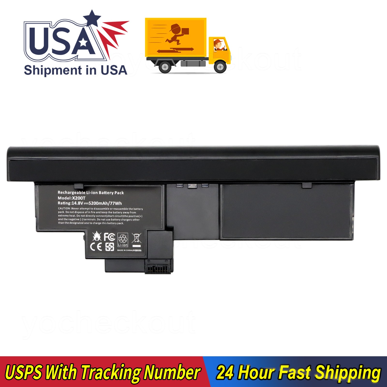 43R9257 42T4658 42T4565 Battery For Lenovo ThinkPad X200t X201 X200s 7465 Tablet