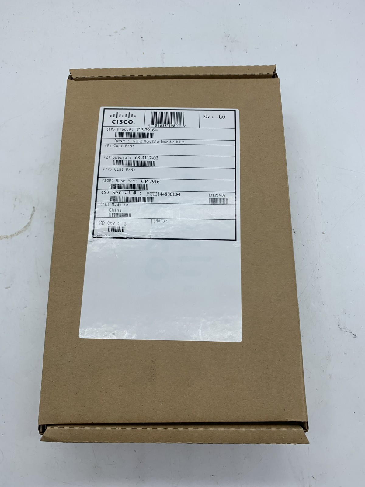 New Open Box Cisco CP-7916 UC Phone Color Expansion Module ~ 