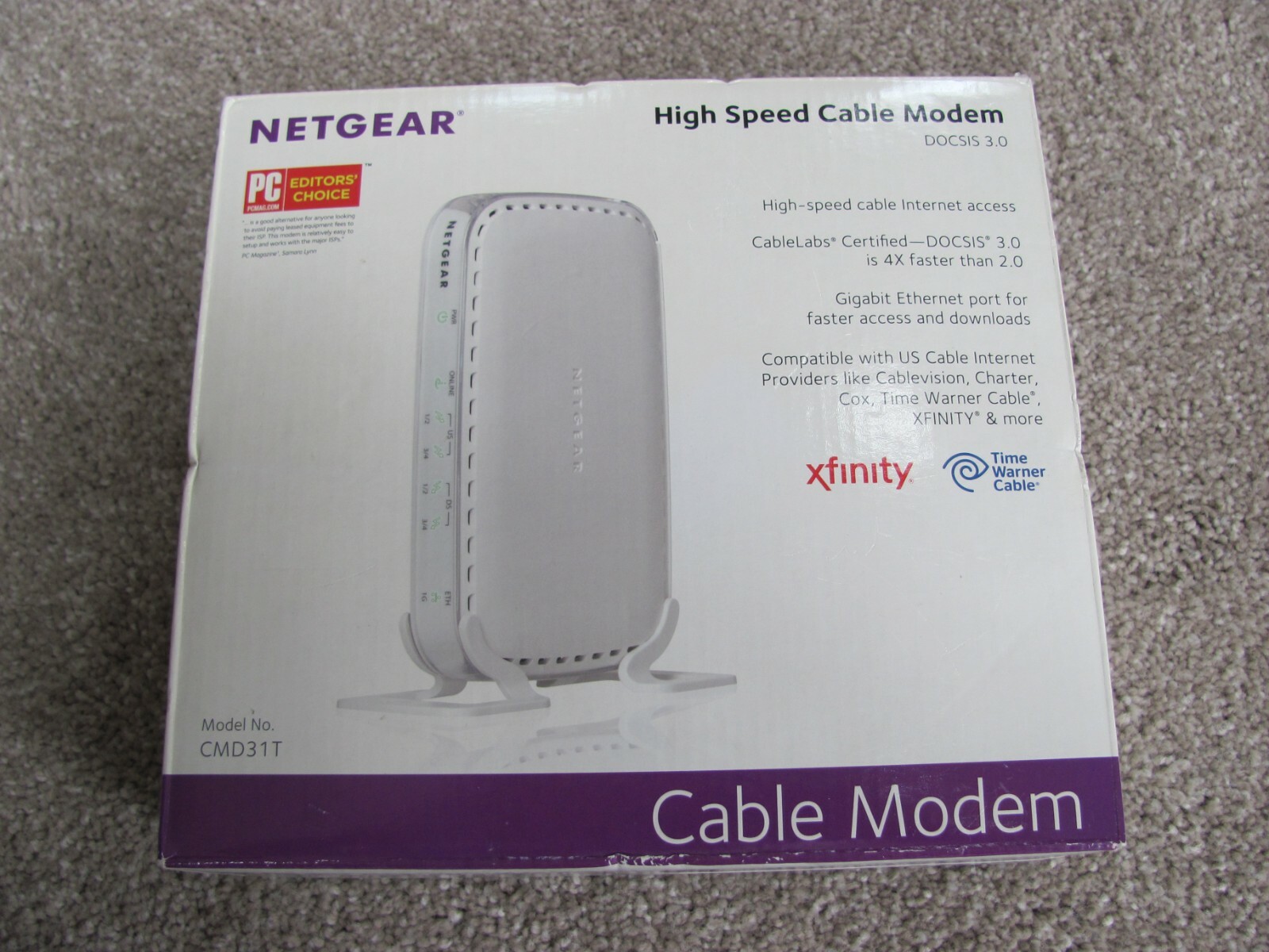 Netgear CMD31T-100NAS DOCSIS 3.0 High Speed Cable Modem