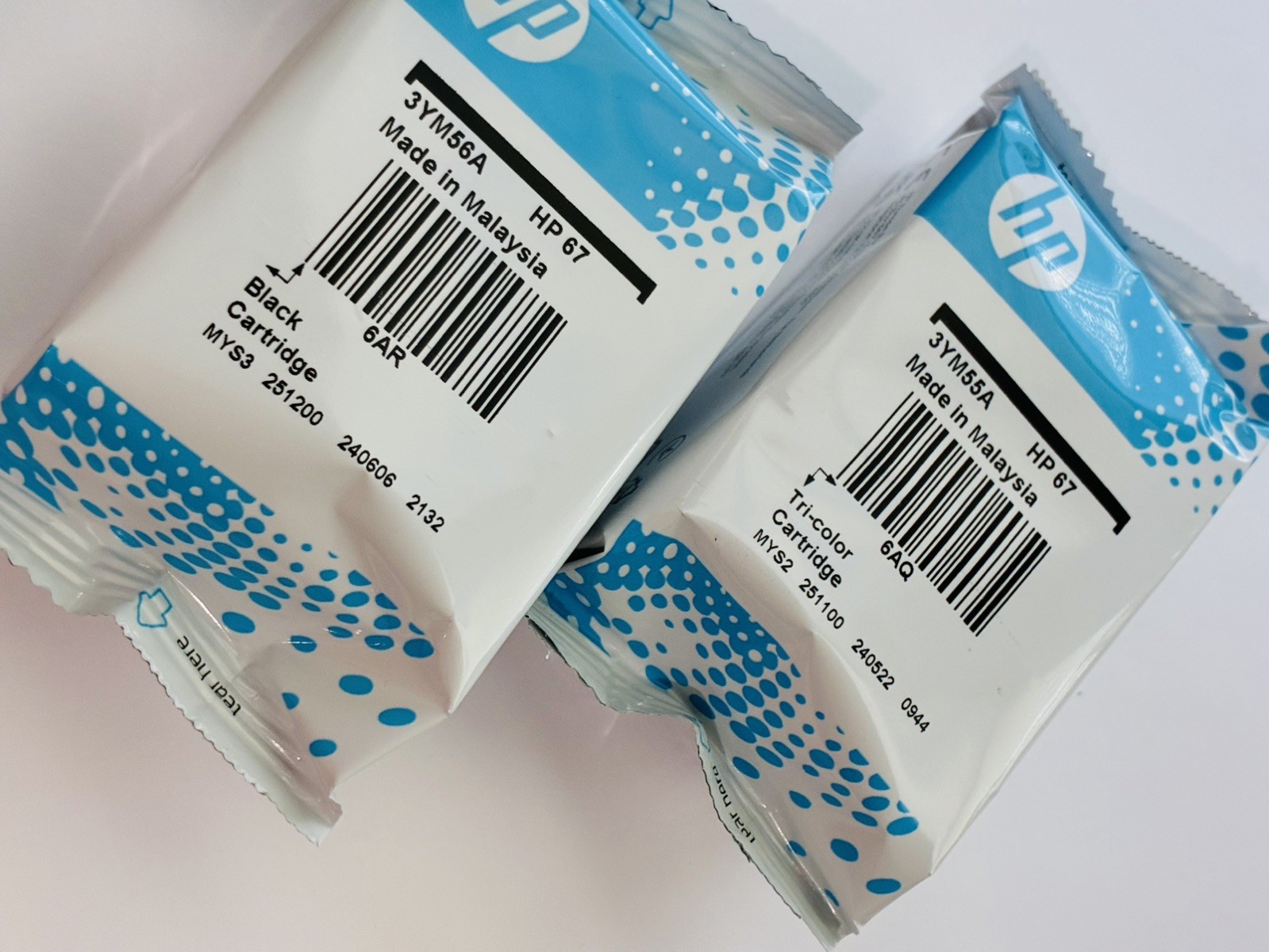 HP 67 Genuine Original Inkjet Cartridges Black/Tri-Color  Combo - never opened