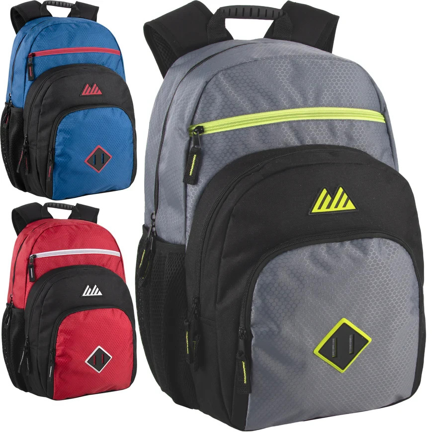 18.5" School Backpack Bookbag for Students Travel Laptop Bag Side Pockets