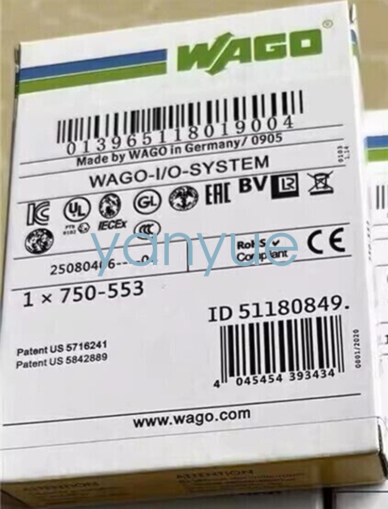 1PCS WAGO 750-553 Module 750553 new via FedEx or DHL