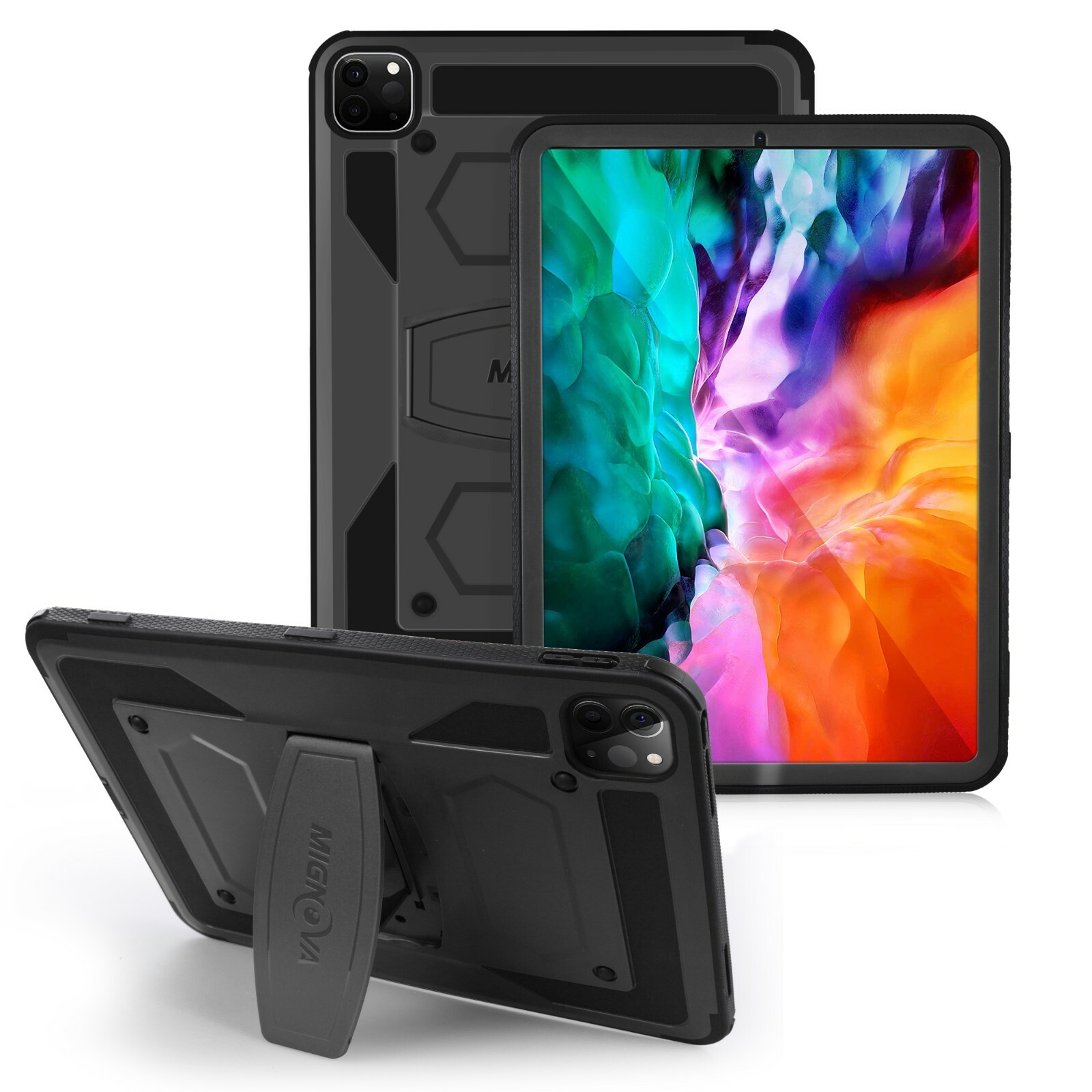 For iPad Pro 11 Inch 2020/2018 Tablet Shockproof Rugged Hybrid Stand Cover Case