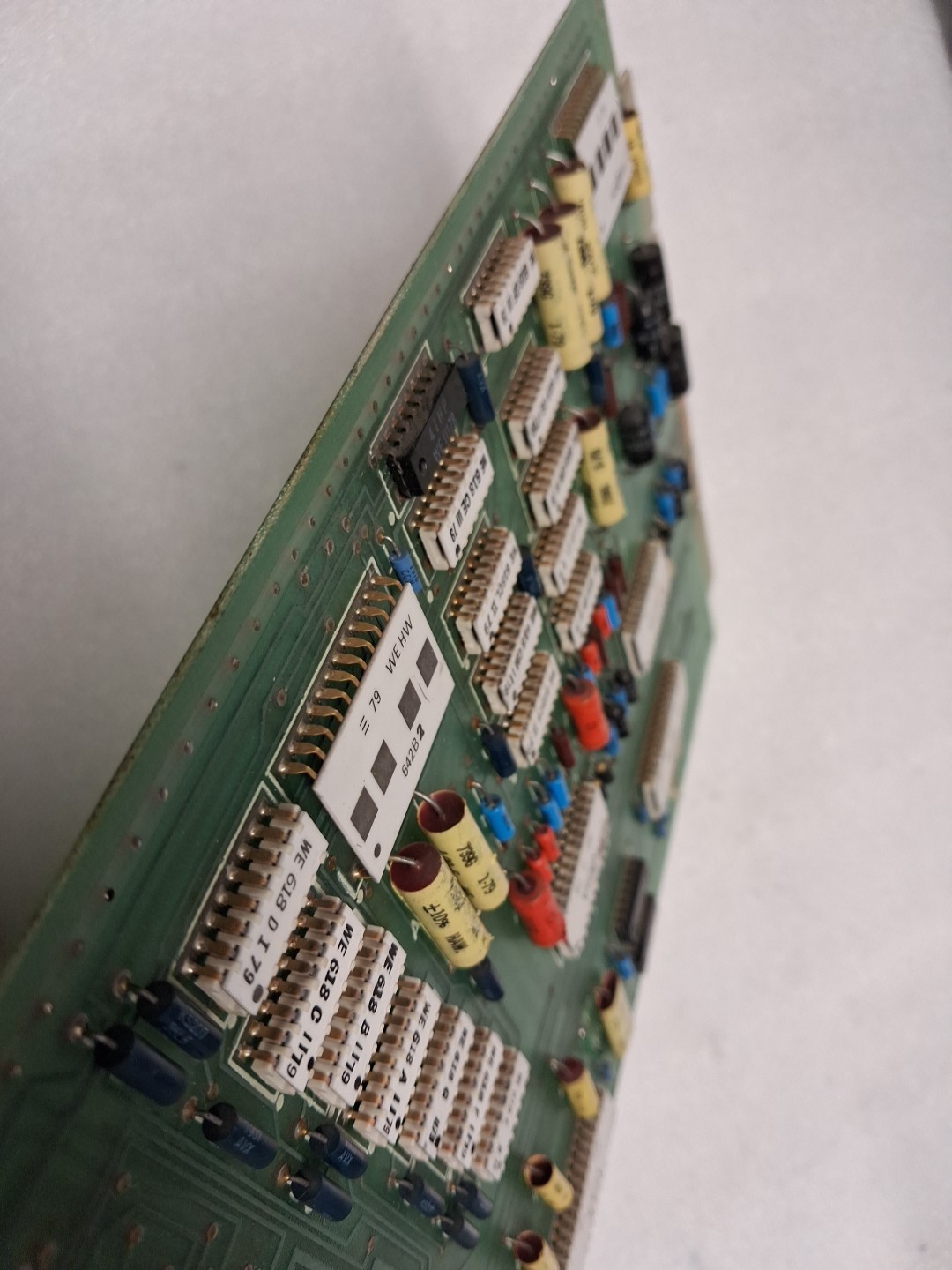 Vintage Western Electric / WE Logic Board – Ceramic ICs Gold Pins – Early...
