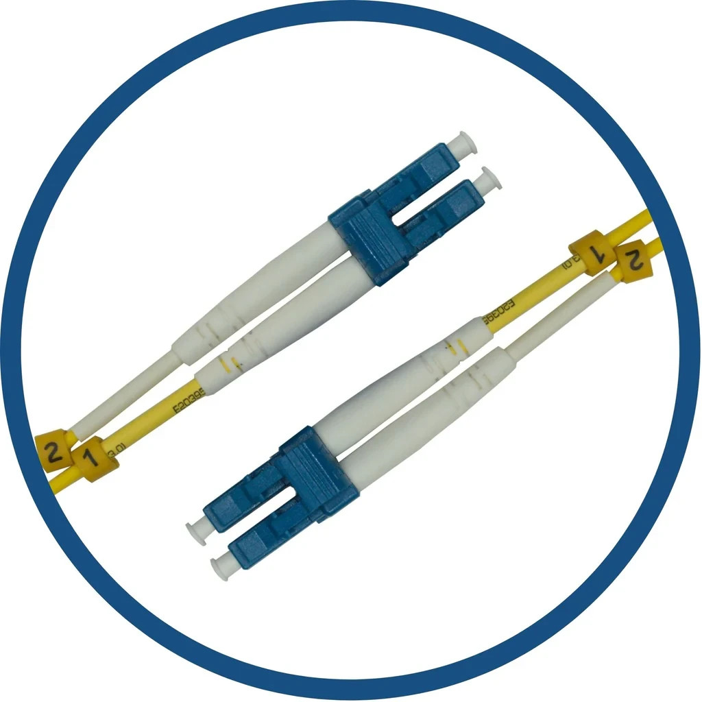 LC/UPC to LC/UPC Duplex Fiber Patch Cable - 20M (65ft) - Single Mode