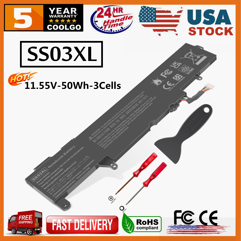 SS03XL Battery 933321-855 For HP EliteBook 840 G5 G6 730 740 G5 HSN-I12C Charger